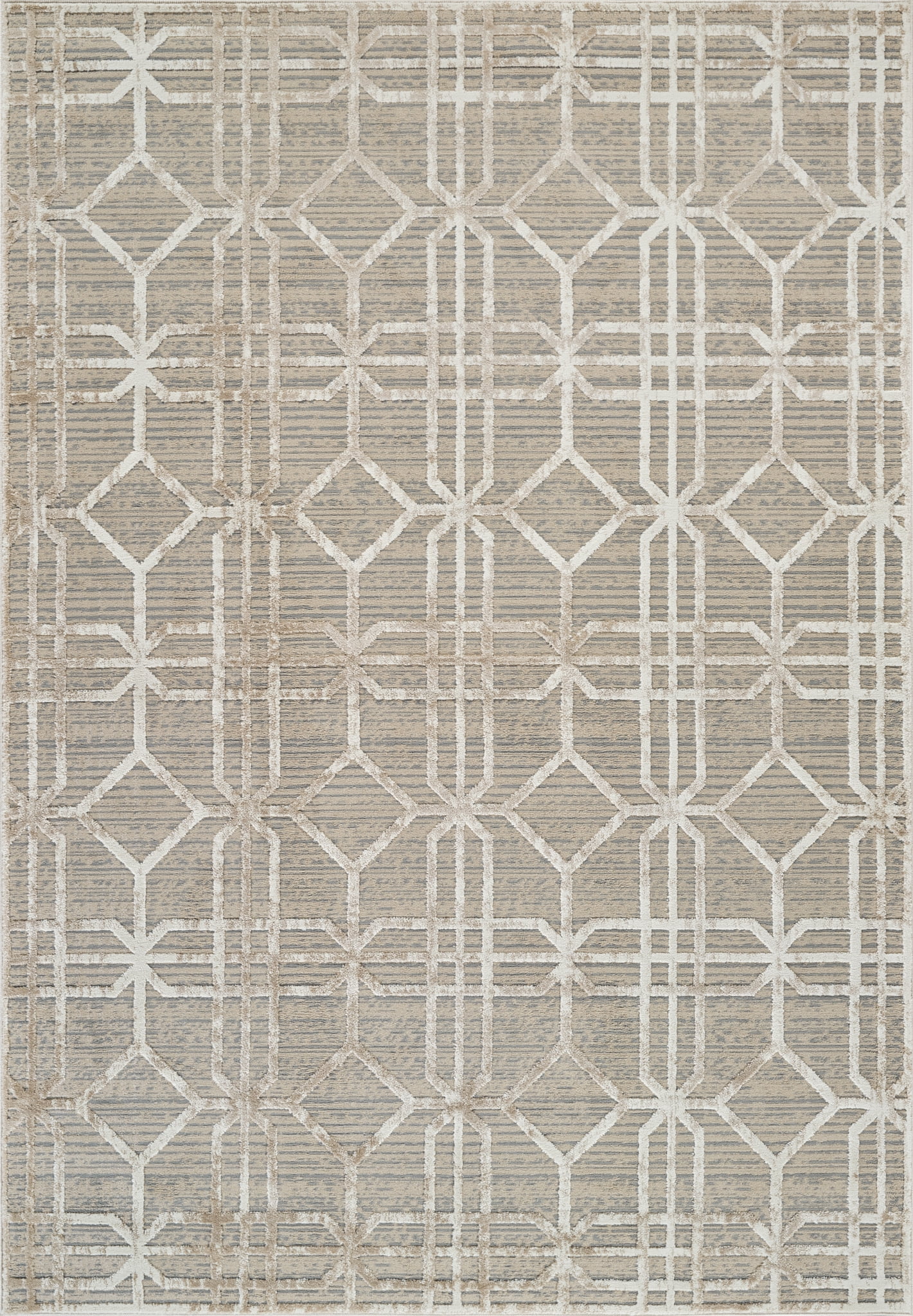 Rug Branch Nomad Abstract Indoor Area Rug, Beige Brown, Modern - Living Room, Bedroom, Dining Room, and Kitchen
