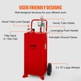 thumbnail image 4 of SKYSHALO VV-SYJYC-OI2, 30 Gallon Gasoline Diesel Portable Fuel Caddy Manuel Transfer Pump Red, 4 of 9