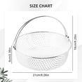 thumbnail image 3 of Fryer Basket For Mesh Basket With Handles 304 Stainless Fryer Replacement Accessory For Cooking Baking Frying, 3 of 9