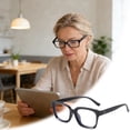 thumbnail image 1 of Klonfd Tortoiseshell Reading Glasses Blue Light Blocking Square Glare Reading Glasses For, 1 of 4