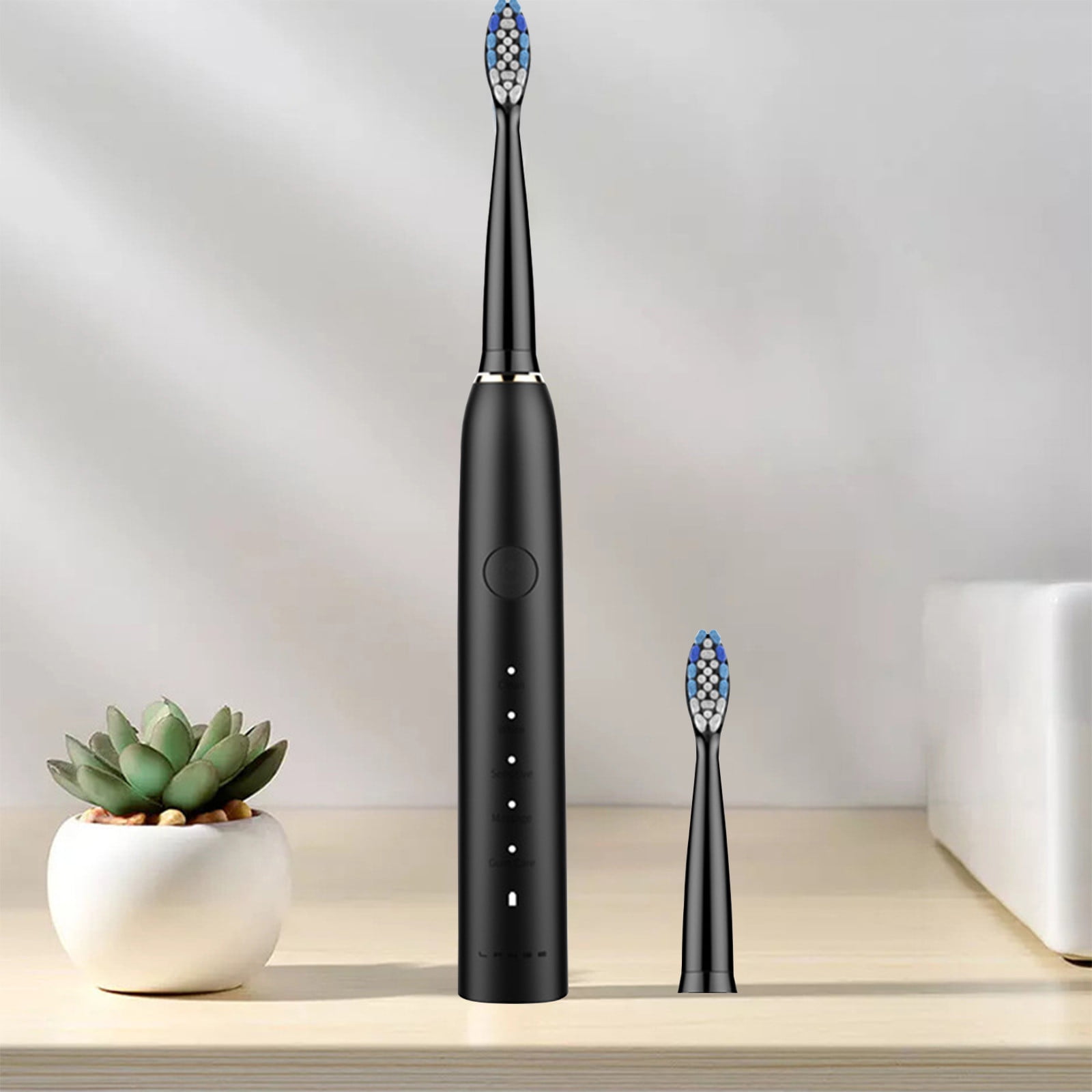 Dengmore Electric Toothbrush With 2 Brush Heads 5 Modes Electric Toothbrush For Adults Travel Rechargeable Power Toothbrush With Timer