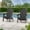 Black, variant on CHYVARY Foldable Adirondack Chair, Heavy Duty HDPE Patio Furniture with Cup Holder, Weather Resistant Deck Seating, 350lbs Capacity, Gray
