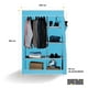 thumbnail image 3 of Closet Armable Ropero Pequeño Organizador Para Ropa Portatil Color Azul Claro, 3 of 11