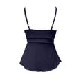 thumbnail image 5 of SGMVNU Women's Cute Sleeveless Peplum Tank Tops Sleeveless V Neck Crop Wrap Top Cute Summer Tie Front Camisole, Navy, Size M, 5 of 6