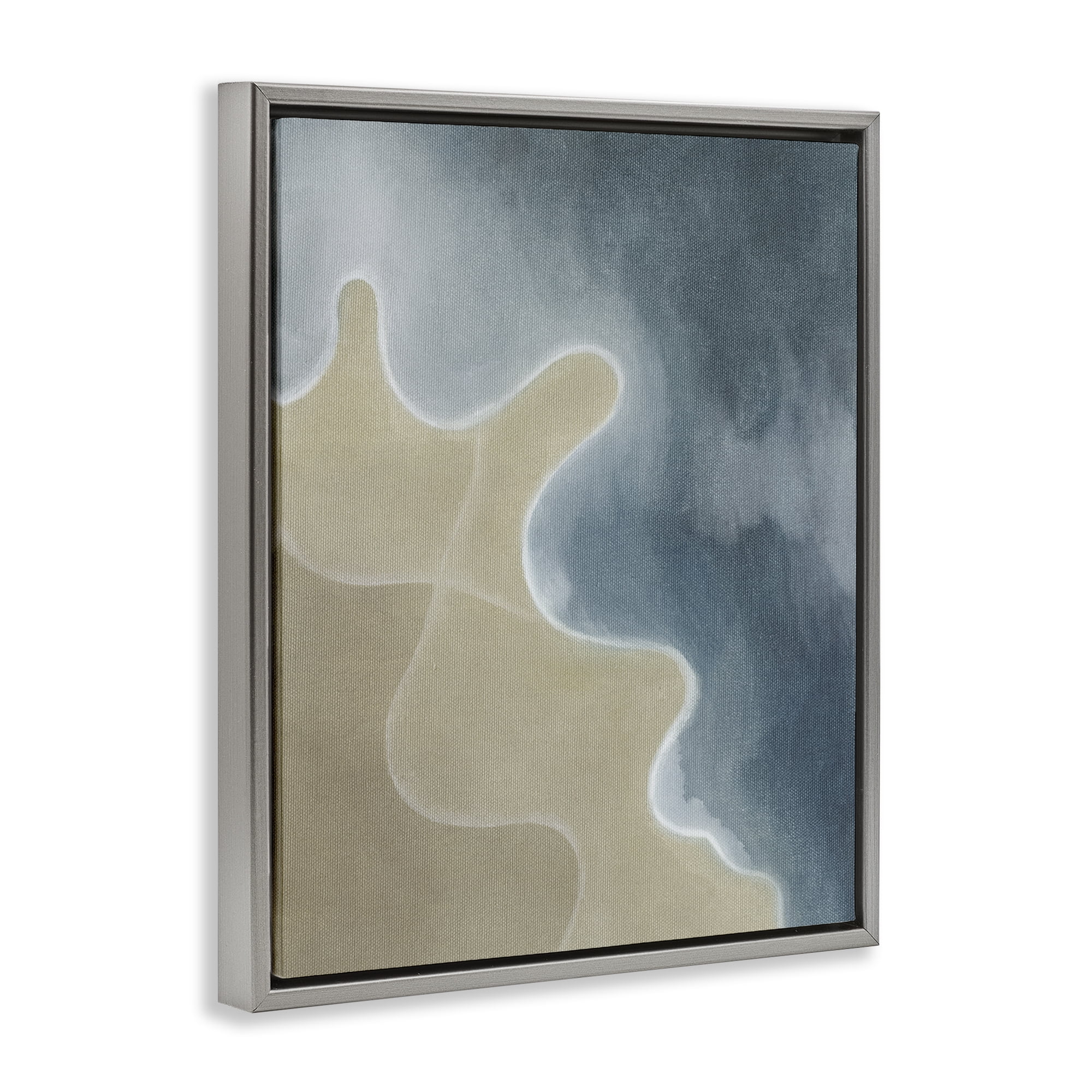 Stupell Industries Turning The Tides Contour Gray Framed Floater Canvas Wall Art, design by Grace Popp