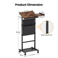 thumbnail image 2 of Homeiju Mobile Standing Desk Podium, Height Adjustable Rolling Lectern with 360° Wheels & Storage Bag, 2 of 8