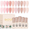 thumbnail image 1 of Set de esmaltes de uñas en gel SHOYUM Jelly Pink, 10 colores, 7 ml, UV LED, 1 of 9