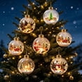 thumbnail image 4 of Glowing Christmas Story Ornament, Light Up Mini Holiday Scene Hanging Decoration with Warm LED Light, Festive Keepsake Gift for Home Christmas Tree Window Mantel Decor, 4 of 7