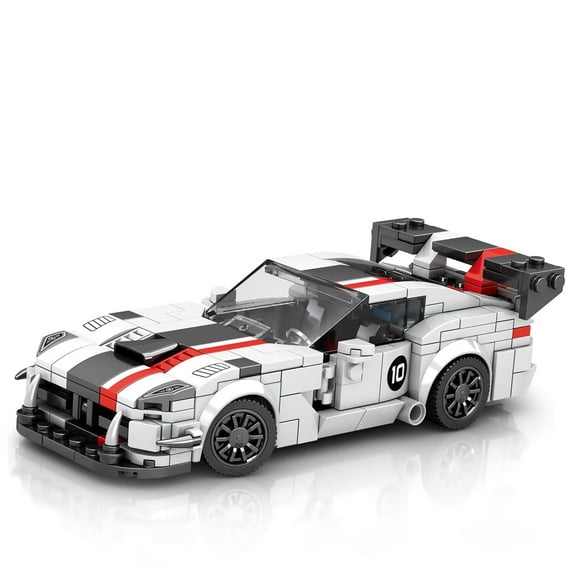 HI-REEKE Car Building Block Set Speed Champion Viper Sports Car Plastic Kit Toy for Adult Multicolor