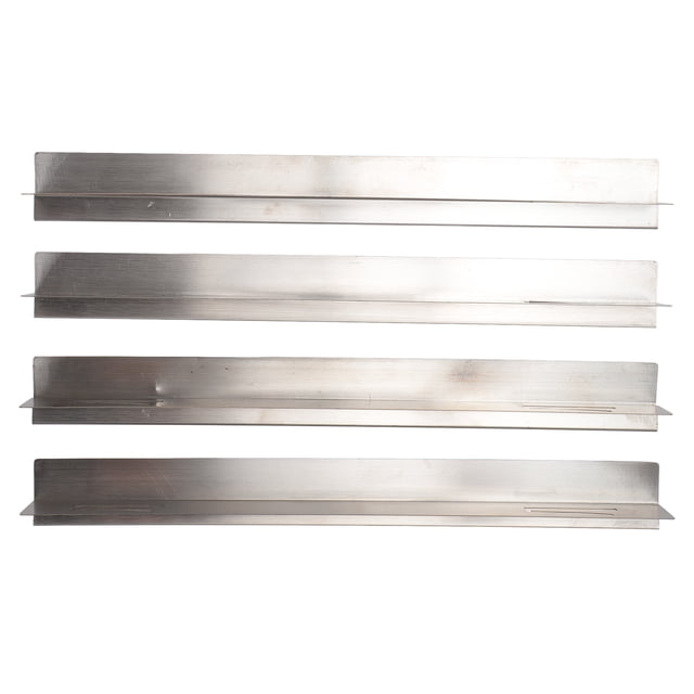 4 Uds. Cubierta para huecos de estufa, acero inoxidable, resistente al calor, fácil de limpiar, protector de relleno para huecos de horno versátil
