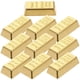 thumbnail image 2 of 10pcs Doll House Gold Bars Model Mini Golden Brick Miniature Layout Gold Bars Size L Hollow, 2 of 4