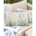 thumbnail image 6 of Vintage Green Leaf Throw Pillow Cover 20 x 30 Inch Decorative Pillow Cover Spring Country Retro Botanical Lumbar Pillowcase Seasonal Rectangle Cushion Case for Couch Sofa Bed Living Room, 6 of 7