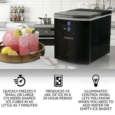 Igloo - 33-Pound Automatic Portable Countertop Ice Maker Machine