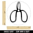 thumbnail image 2 of Floral Scissors for Gardening Self-Inking Rubber Stamp Ink Stamper - Orange Ink - Medium 1 Inch, 2 of 7