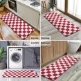 thumbnail image 6 of Red and White Checkered Pattern Kitchen Rug Mat,Kitchen Runner Rugs Non Skid Washable,Decorative Kitchen Floor Mats for Kitchen,Sink,Laundry,17"x47.2", 6 of 7