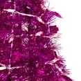 thumbnail image 3 of Northlight 4' Pre-Lit Pink Tinsel Pop-Up Artificial Christmas Tree, Clear Lights, 3 of 7