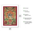 thumbnail image 2 of Vajrakilaya - The Lord Of The Magic Dagger - Tantric Deity - Vintage Tibetan Thangka Buddhist Painting - Tibet, 13th Century - Fine Art Matte Paper Print (Unframed) 24x32in, 2 of 4