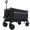 Black, variant on E-Western Foldable Garden Cart with Heavy-Duty Wheels & 480lbs Load Capacity – Portable Utility Wagon for Camping, Sports, & Groceries, Black