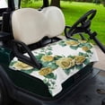 thumbnail image 2 of Golf Cart Seat Covers for 2 Seater,Yellow Rose Microfiber Cart Seat Towel Blanket,Flower Floral Spring Watercolor Green Leaf Absorbent Breathable NonSlip Bench Seats Protector for Golf Course 51"x31", 2 of 9