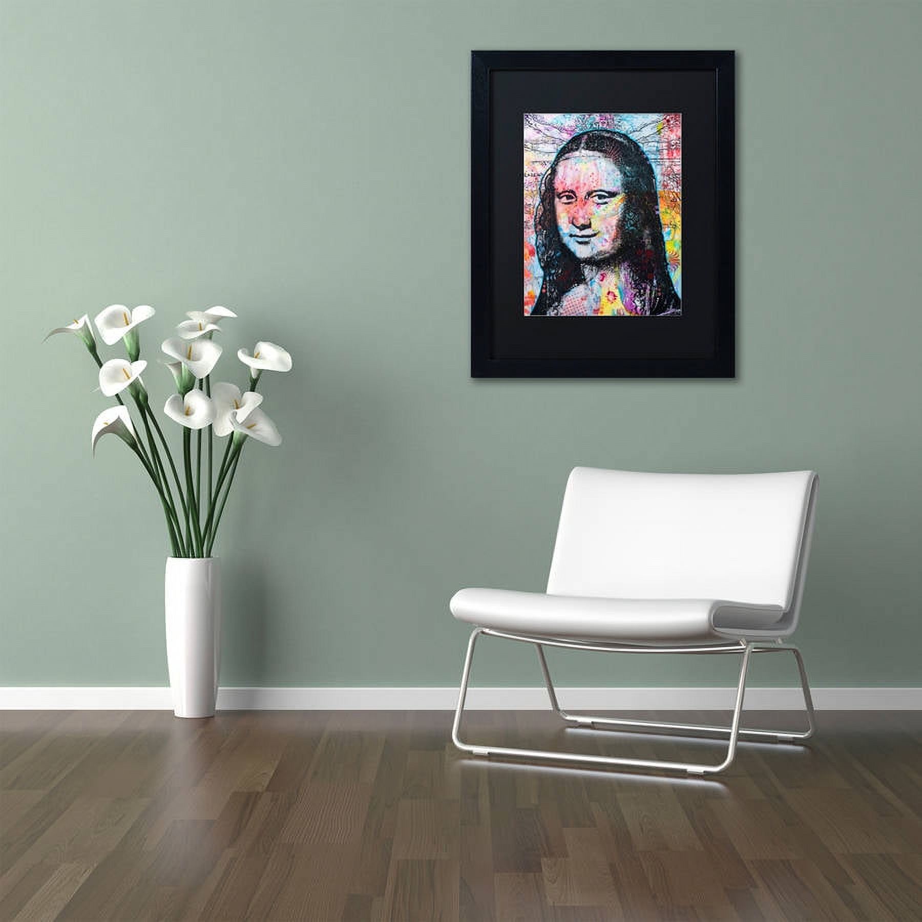 "Mona Lisa" Canvas Art by Dean Russo, Black Matte, Black Frame