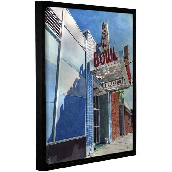 ArtWall Paige Wallis "Open Lanes" Gallery-wrapped Floater-framed Canvas