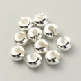 thumbnail image 2 of 925 Sterling Silver Crimp Beads Covers Flat Round Silver 5.5x4mm Hole: 1.8mm, 2 of 2