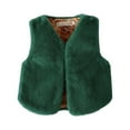thumbnail image 3 of WOYY Girls Reversible Vest Casual Solid Soft Cozy Sleeveless Jacket Top, Sizes 1-12, 3 of 4