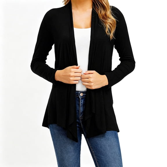 Sheghy Womens Raincoats for Women with Hood Sherpa Jacket Zip Up Daily Trench Jacket with Pockets Black S