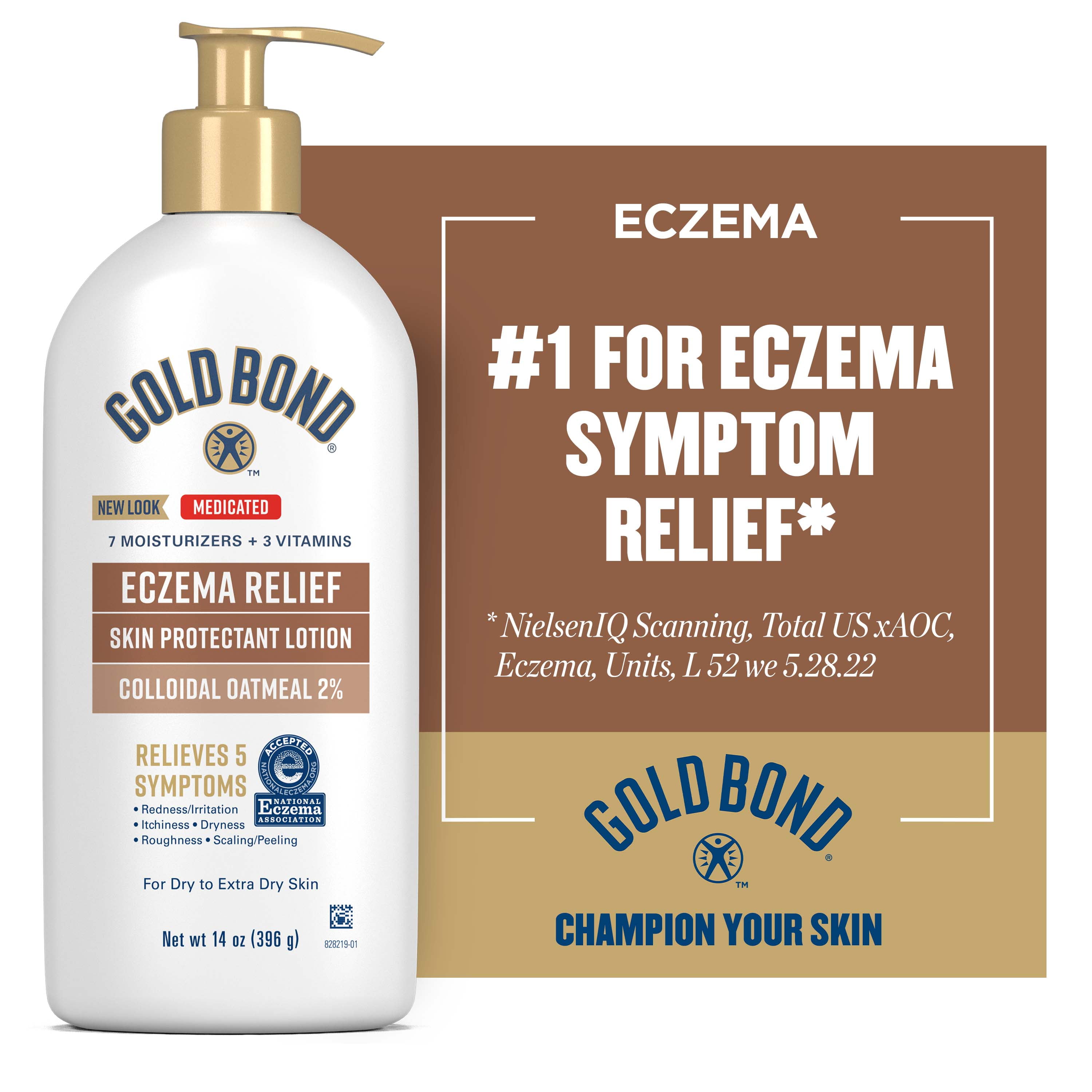 Gold Bond Medicated Eczema Relief Skin Protectant Lotion, 14 oz.
