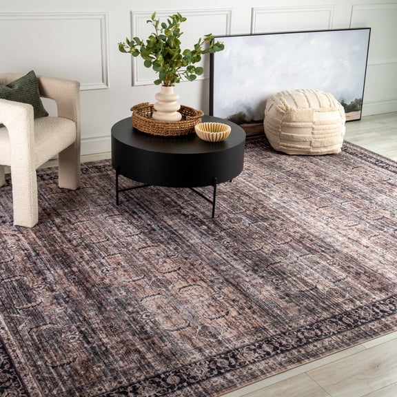 Rug Branch Transitional Persian Brown Grey Indoor Area Rug - 8x10
