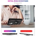 thumbnail image 5 of Compatible with Samsung Galaxy A03S Case Built-in 360 Ring Holder Kickstand, Extreme Protection Military Armor Magnetic Car Dual Layer Protective Heavy Duty Phone Cover,Black, 5 of 7