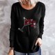 thumbnail image 2 of Camiseta de mujer Camisetas divertidas lindas de manga larga de otoño Camiseta Hearth Love Camiseta de regalo Tops Blusa Regalo para parejas Pompotops gfhjh15679, 2 of 4