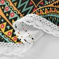 thumbnail image 4 of SKYSONIC Mexica Tribal Theme Round Tablecloth 60inch Indoor Wrinkle Free, Geometric Art Circular Lace Table Cover Washable for Kitchen Party BBQ Dining Decor, 4 of 7