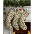 thumbnail image 3 of 3 Pcs Christmas Stockings,Beige Christmas Pine Cone Pattern Stockings Christmas,14.8'' Xmas Stockings,Christmas Party Favors,Christmas Party Decorations,Christmas Stockings Personalized, 3 of 5