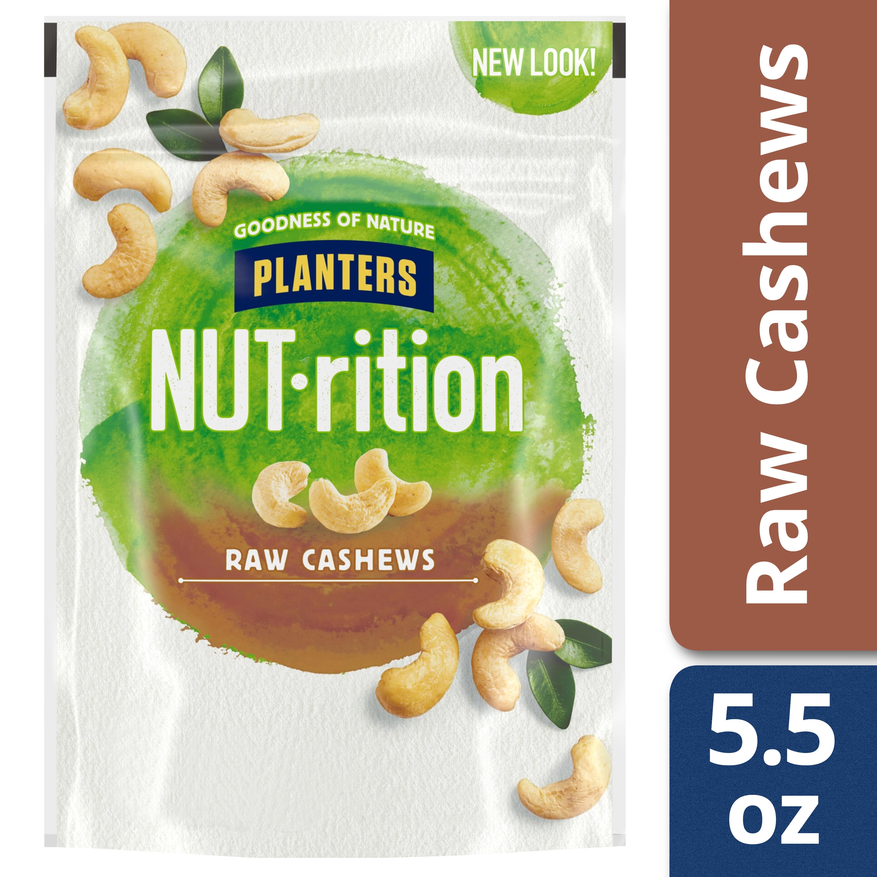 Planters NUTrition Raw Cashews, 5.5 oz Bag