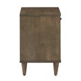 thumbnail image 6 of Weston Home Aleph 1-Drawer Wood Nightstand, Light Charcoal Grey Finish, 6 of 7