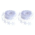 thumbnail image 1 of MasteelfCA 2rolls Snowflake Trim Ribbon Christmas Tree New Year Decoration Snowflake Ribbon, 1 of 8