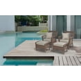 thumbnail image 3 of W Unlimited Modern Concept 4 Piece Faux Sea Grass Patio Chair and Ottoman Set, 3 of 5