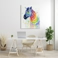 thumbnail image 2 of Stupell Industries Speckled Paint Drip Rainbow Zebra Striped Pattern Canvas Wall Art, 36 x 48, Design by Olga Shvartsur, 2 of 7