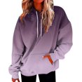 thumbnail image 3 of Sudadera para mujer, sudadera con capucha Tid Dye de gran tamaño con bolsillos, ropa de moda para invierno, 3 of 5