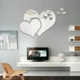 thumbnail image 2 of 3D Heart Wall Mirror for Bedroom Decor, Romantic Removable Mirror Sticker for Wall, Perfect Valentine's Day Gift for Her, Wedding Decor, 2 of 8