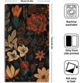 thumbnail image 2 of Floral Hand Towels Set of 2 Black Mid Century Fingertip Towel Absorbent Face Towel Soft Dish Towels for Gym Bath Kitchen Home Decor, 2 of 16
