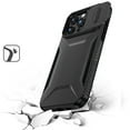 thumbnail image 4 of For iPhone 16 Pro 6.3 inch Ultimate U Design Hybrid with Camera Window Covering - Black, 4 of 5