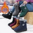 thumbnail image 4 of Women's Snow Boots | Waterproof Faux Fur Lined | Warm Cozy Winter Booties | Anti-Slip Sole | Stylish Outdoor Shoes, 4 of 10
