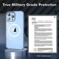 thumbnail image 5 of Mgnaooi Funda Magnética Transparente Para Iphone 14 Pro Max Compatible Con Magsafe [no Amarillea] [Probado De Grado Militar] PC Dura Con Cubierta De Bordes Suaves, Slim S, 5 of 5