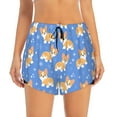 thumbnail image 2 of Fotbe Kawaii Corgi Womens High Waist Running Shorts Athletic Workout Quick Dry Shorts for Women with Pockets Gym Yoga Summer Shorts-Large, 2 of 9