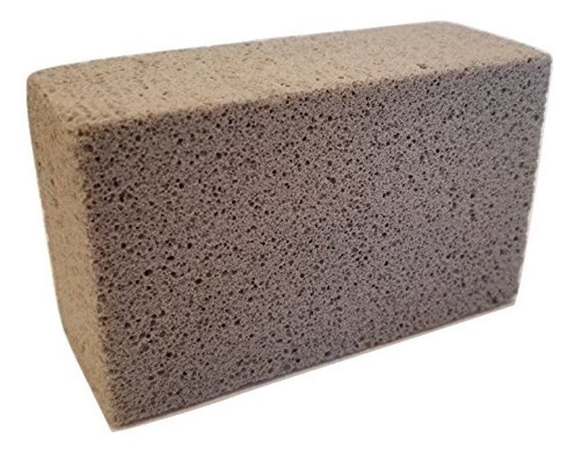 Grill Cleaning Block - Non-Slip Grip Natural Pumice Stone BBQ / Flat Top  Griddle Cleaner Brick