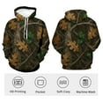thumbnail image 4 of Rebaike Men's Camo Leaf Hoodie Realistic 3D Oak Leaves Camouflage Pullover Sweatshirt, 4 of 8