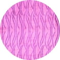 thumbnail image 1 of Ahgly Company Indoor Round Solid Pink Modern Area Rugs, 8' Round, 1 of 4
