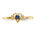 thumbnail image 5 of 14K Yellow Gold Ring Band Themed (06) June Synthetic Birthstone, Size 6, 5 of 5